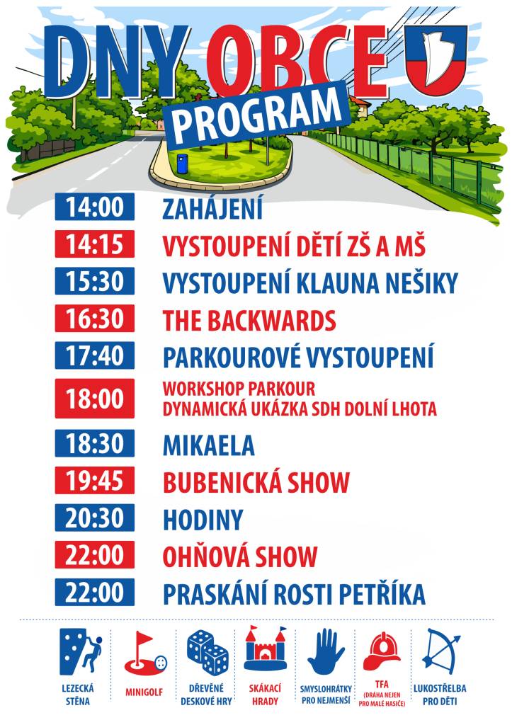 Již tuto sobotu se můžete těšit na odpoledne plné zábavy, hudby a dobrého jídla.