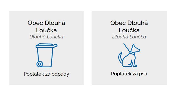 Obec Dlouhá Loučka se nově zaregistrovala do Platebního portálu Pardubického kraje - Zaplať si, který občanům umožňuje pohodlnou online úhradu místních poplatků. Platbu lze provést kartou, převodem nebo QR kódem Služba je dostupná na adrese:  https://zaplatsi.cz/organizace/svitavy/dlouha-loucka/dlouha-loucka