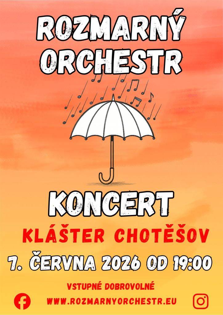 Správa kláštera premonstrátek Vás zve na nedělní koncert Rozmarného orchestru od 19:00