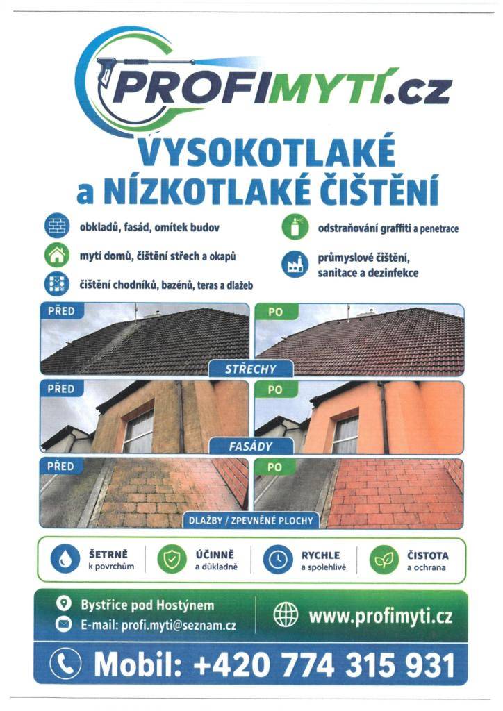 PROFIMYTÍ.cz - vysokotlaké a nízkotlaké čištění
