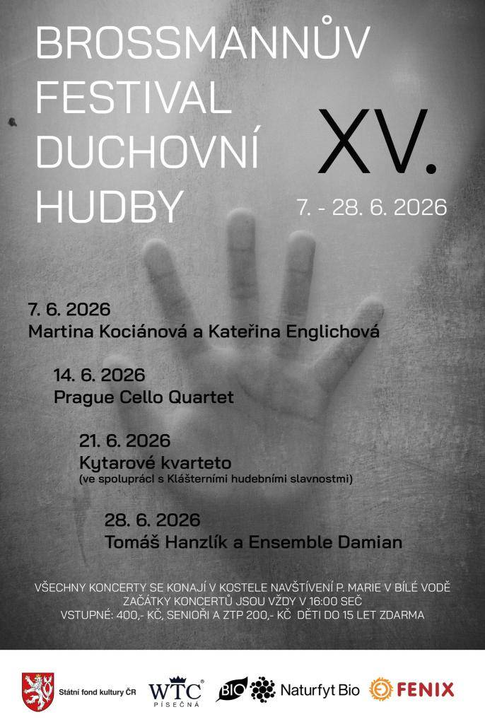 15. ročník již tradičního festivalu.   Zahajovací koncert   Kateřina Englichová harfa   Martina Kociánová zpěv