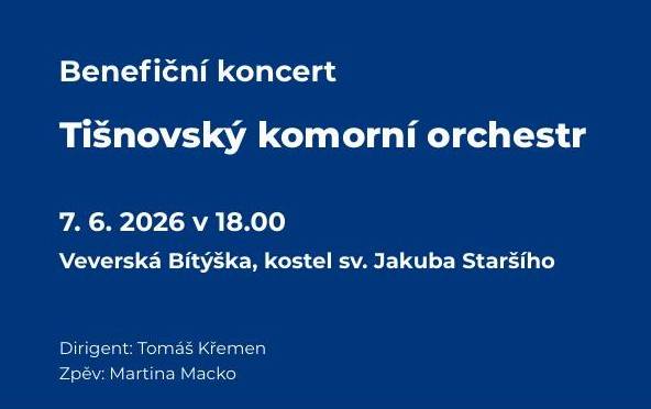 Tišnovský komorní orchestr  7.6.2026 v 18:00  Kostel sv. Jakuba Staršího