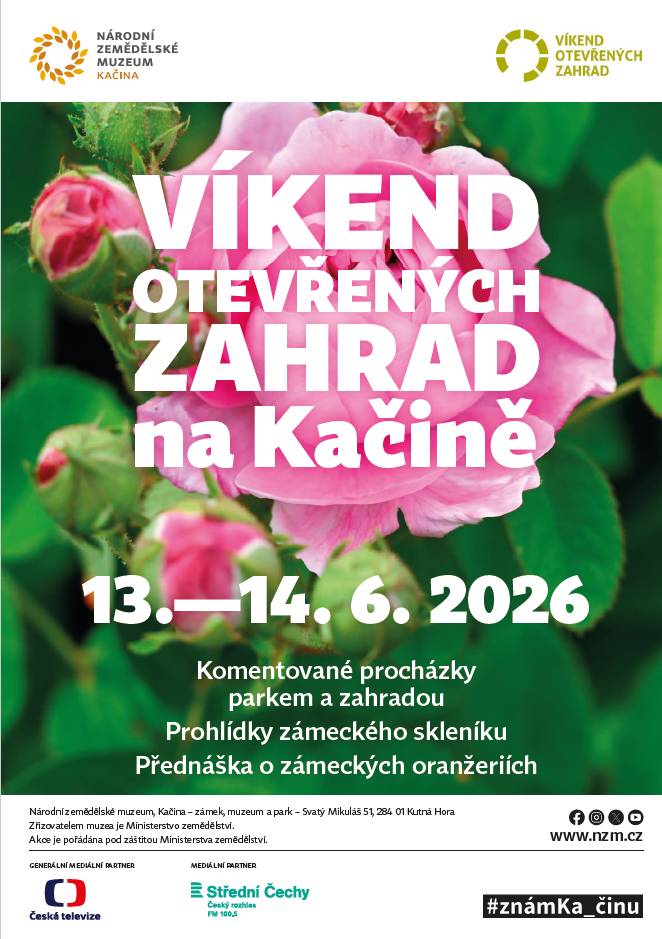 Komentovaná procházka z Kačiny do Nových Dvorů se uskuteční v rámci Dne otevřených zahrad ve dnech 13. a 14. června 2026. Začátek procházky od zámku Kačina v 10:00 hodin.