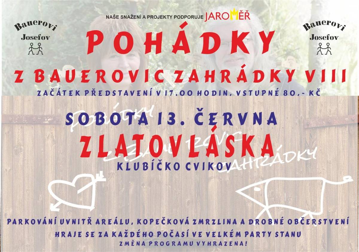 Klubíčko Cvikov zahraje pohádku Zlatovláska.