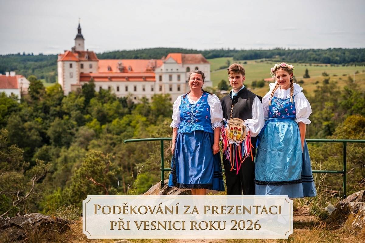Poděkování za prezentaci Jevišovic   Odpoledne 4. června 2026 navštívili naše městečko komisaři Vesnice roku. Rád bych tímto poděkoval všem, kteří se na přípravě a realizaci prezentace podíleli. Velké poděkování patří hlavně manželům Žákovým jako Offenheimům, manželům Dohnalovým jako manželům de Souches, A. Košíčkovi jako Hynkovi z Kunštátu, spolkům  včelařů (A. Antl), rybářům (L. Lupač), sokolům (J. Vajčner), Skautům (E. Dohnalová), Pionýrům (L. Nováková), fotbalistům (P. Makovička), hasičům (celý kolektiv), seniorské komisi (celý kolektiv), AGRO Jevišovice (ing. Tanevová a A. Kyjovský), Štěpánce a Leoši Linhovi, učitelům a žákům ZŠ a MŠ, otci J. Ochmanovi a farníkům, knihovnici Z. Komůrkové, keramickému kroužku (kolektiv), maminkám z klubíku, J. Němcové s chasou,  Lucce Komůrkové, samozřejmě také zaměstnancům města a zapojeným zastupitelům, zkrátka všem!   Děkuji Vám všem, že jste věnovali své úsilí a volný čas.  Pěkný den PM   P. S. Výsledky se dozvíme dnes v 15:00 😊