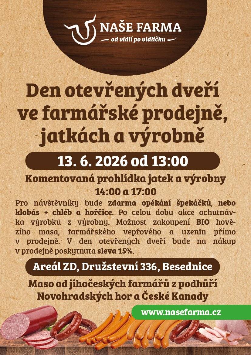 Den otevřených dveří - areál ZD Besednice