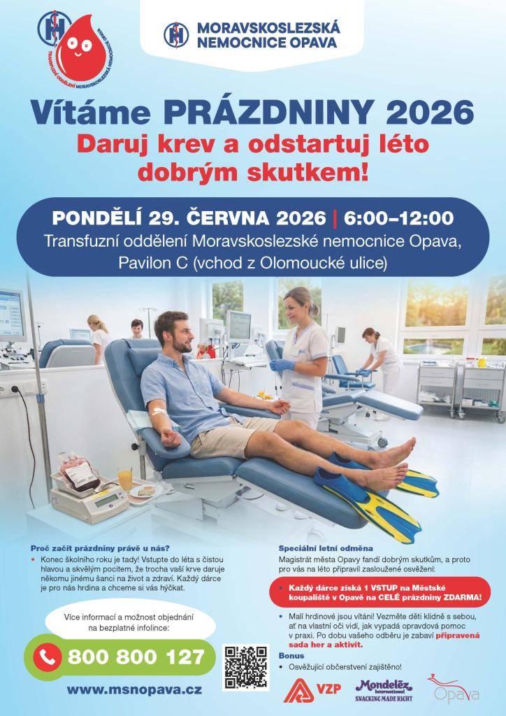 Daruj krev a odstartuj léto dobrým skutkem!