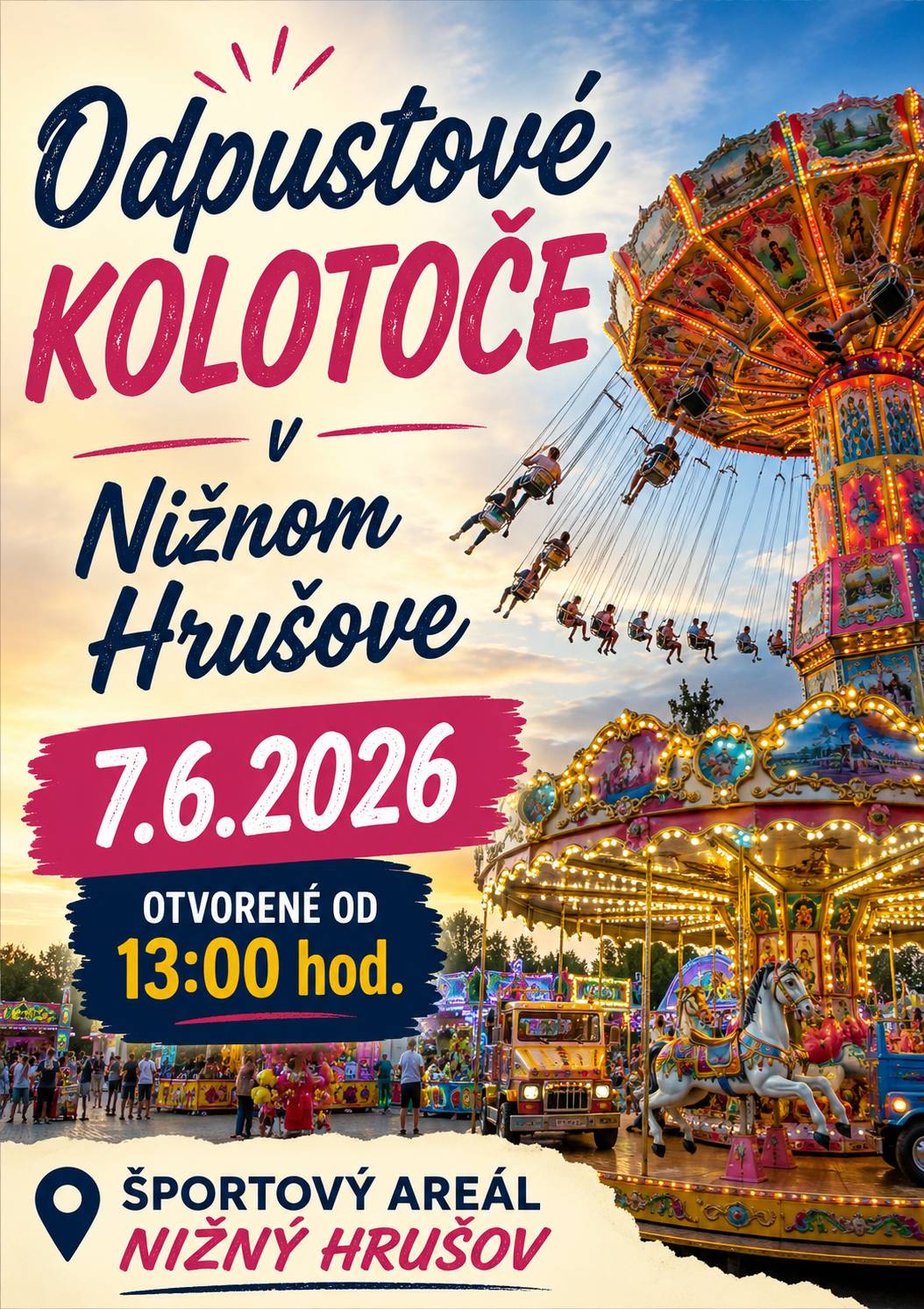 Kolotoče budú dnes otvorené od 13:00 hod.