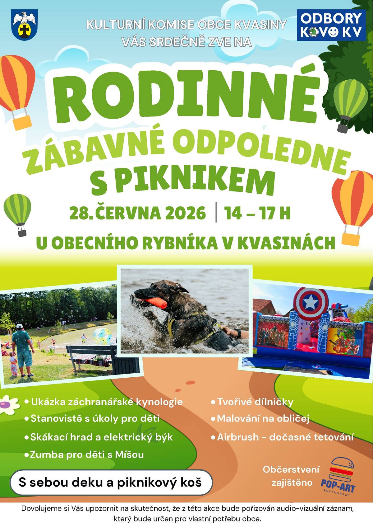 u obecního rybníka v Kvasinách