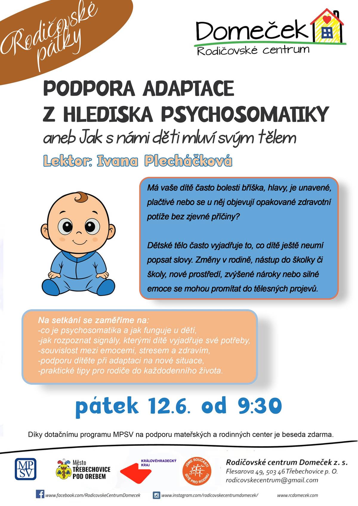 Přednáška v RC Domeček
