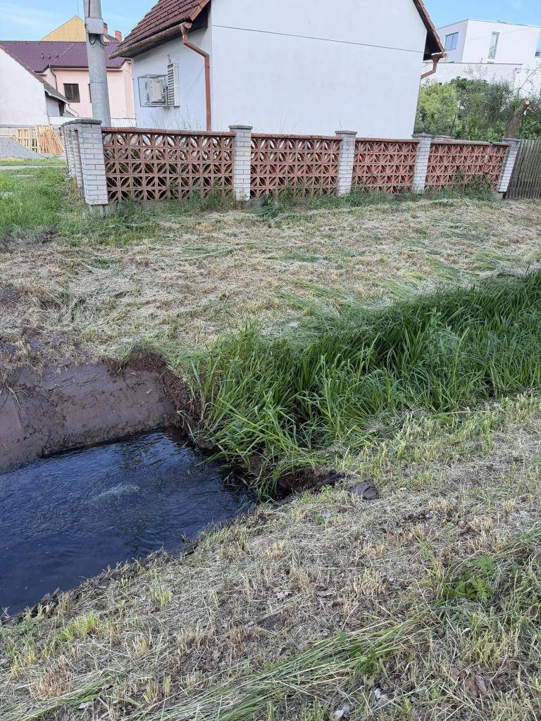 Dnes 8. 6., bude pokračovat čištění koryta potoka Sebránek