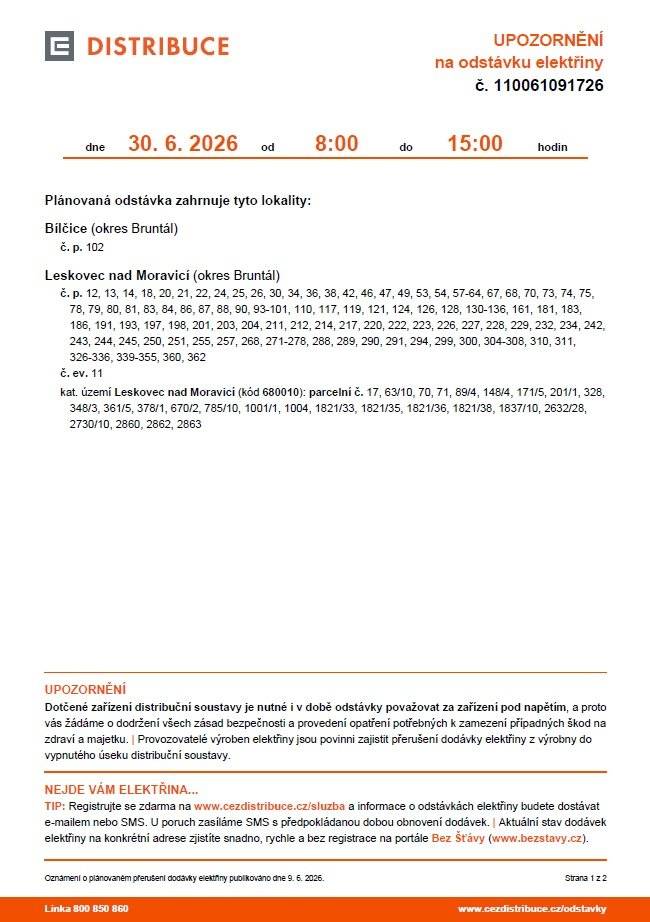 https://www.leskovecnadmoravici.eu/urad-2/uredni-deska/upozorneni-na-odstavku-elektriny-30-6-2026-997.html?kshow=3