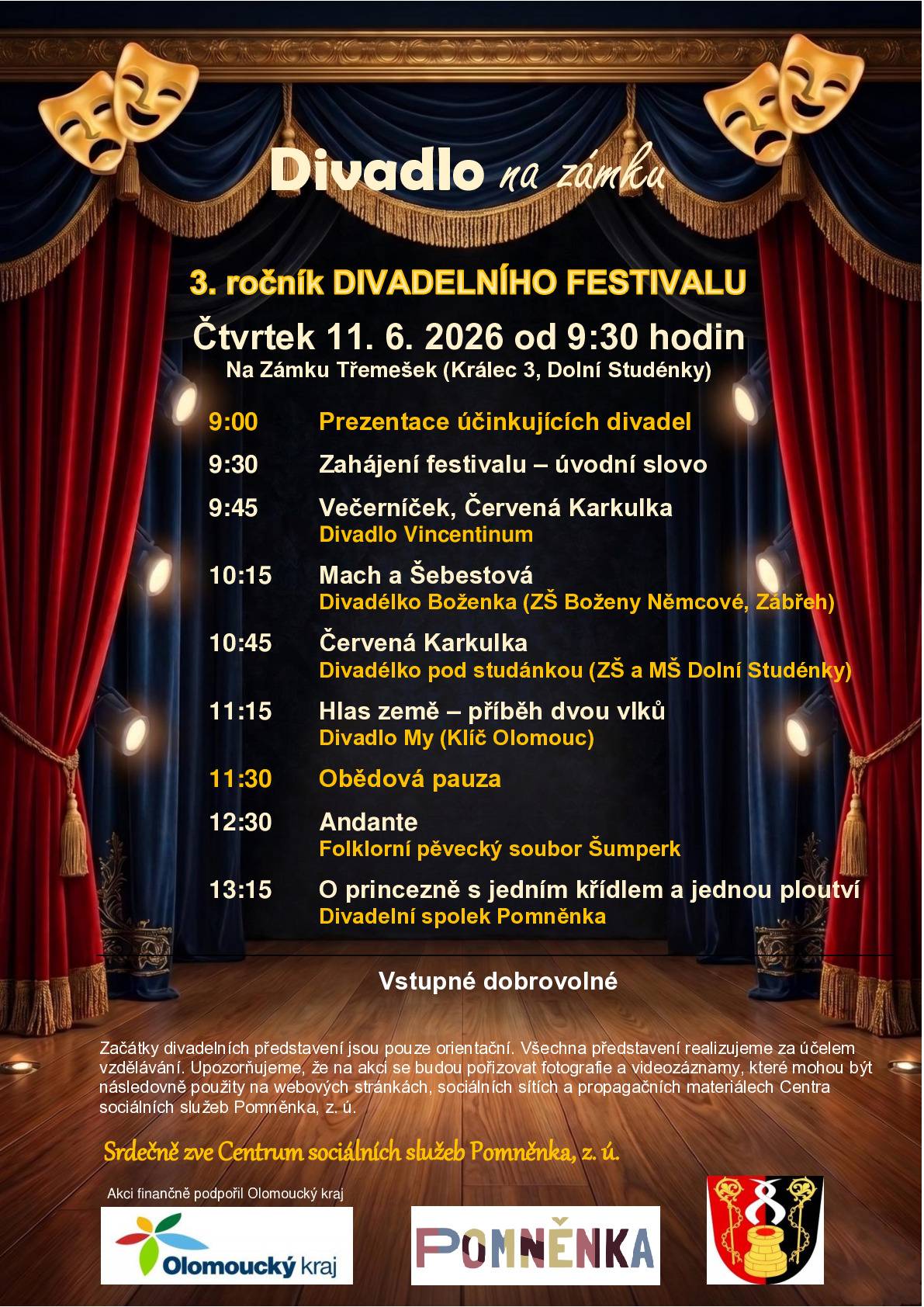 Pozvánka  na divadelní festival.