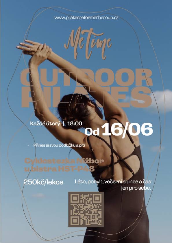 Lekce pilates na cyklostezce u bistra HST-P48