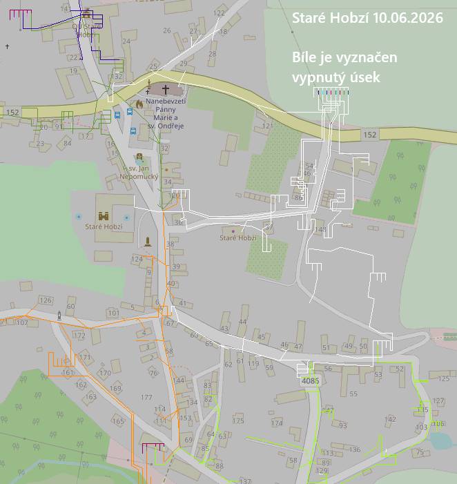 Ve středu 10.6. od 7:30 do 17:30 bude v části obce Staré Hobzí přerušena dodávka elektřiny.