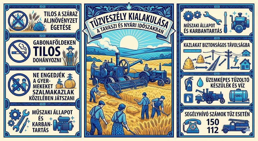 Tűzveszély kialakulása a tavaszi és nyári időszakba