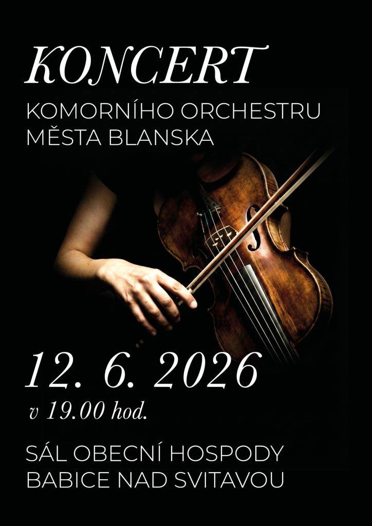 sál Obecní hospody Babice nad Svitavou 12.6.2026 v 19:00 hodi