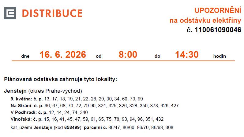 Úterý 16. 6. 2026 od 8:00 do 14:30 hodin.    POZOR - úřední hodiny v kanceláři obce dne 16. 6. 2026 ZRUŠENY.