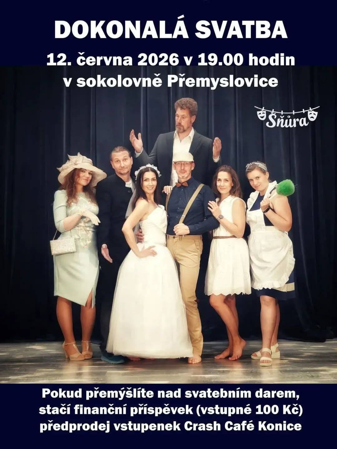 Vstupenky lze zakoupit i před začátkem představení v sokolovně v Přemyslovicích.