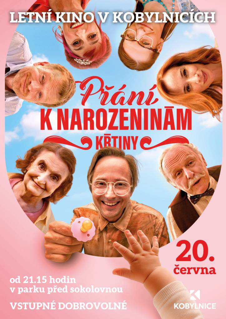 Obec Kobylnice vás zve na letní kino, které se koná 20.6.2026.