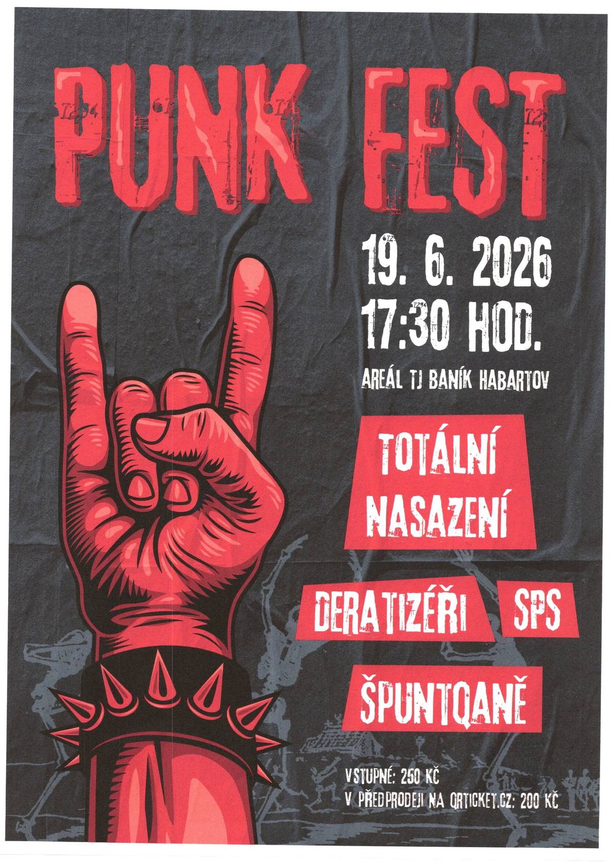 Dne 19.6.2026 jste serdečně zváni na akci "PUNK FEST".  Více informací v přiloženém leltáku.