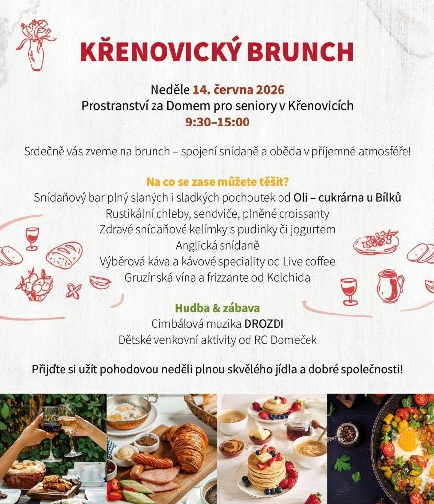 Srdečně vás zveme na brunch - spojení snídaně a oběda v příjemné atmosféře! Přijďte si užít pohodovou neděli plnou skvělého jídla a dobré společnosti.