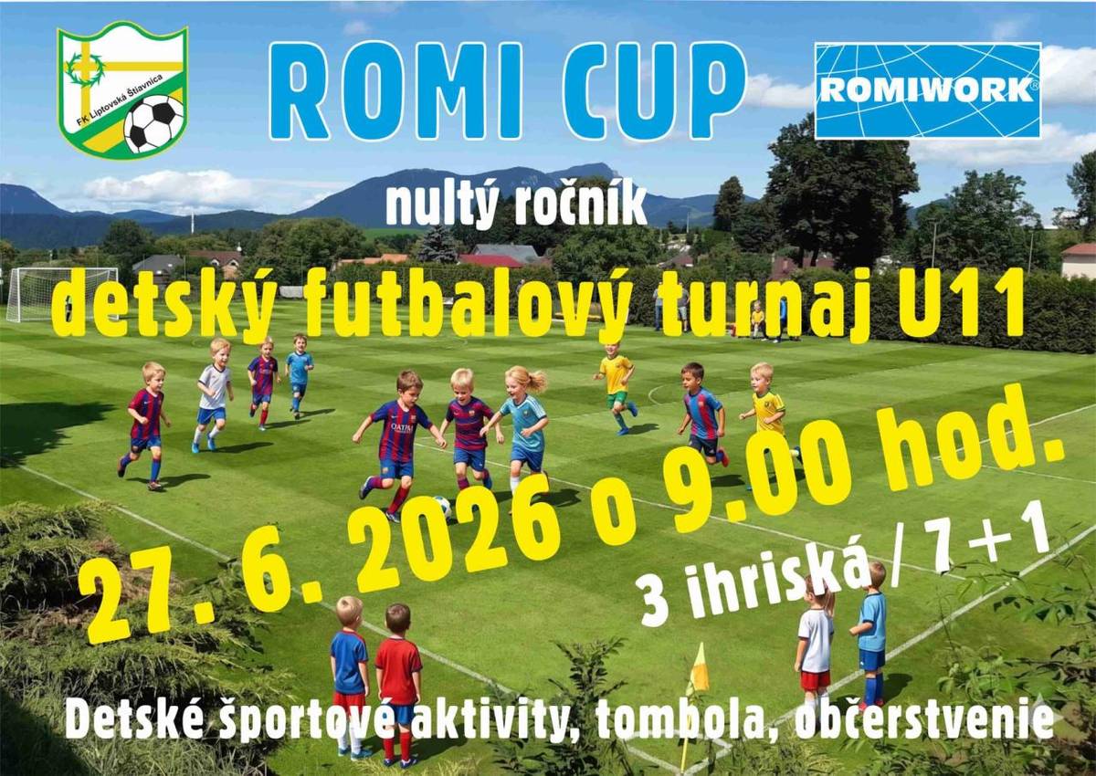 ROMI CUP detský futbalový turnaj - nultý ročník