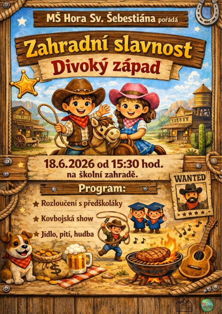 Zveme Vás na zahradní slavnost - rozloučení s předškoláky.  Vezměte sebou příbuzné, známé, kamarády a kolemjdoucí. Bude to sranda. :)