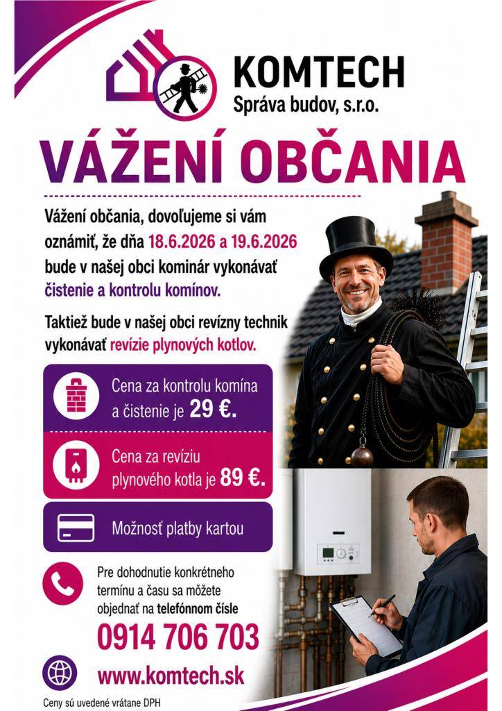 oznam pre občanov