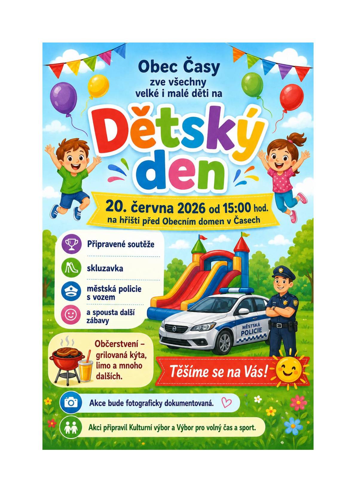 Časy - DĚTSKÝ  DEN viz. příloha.