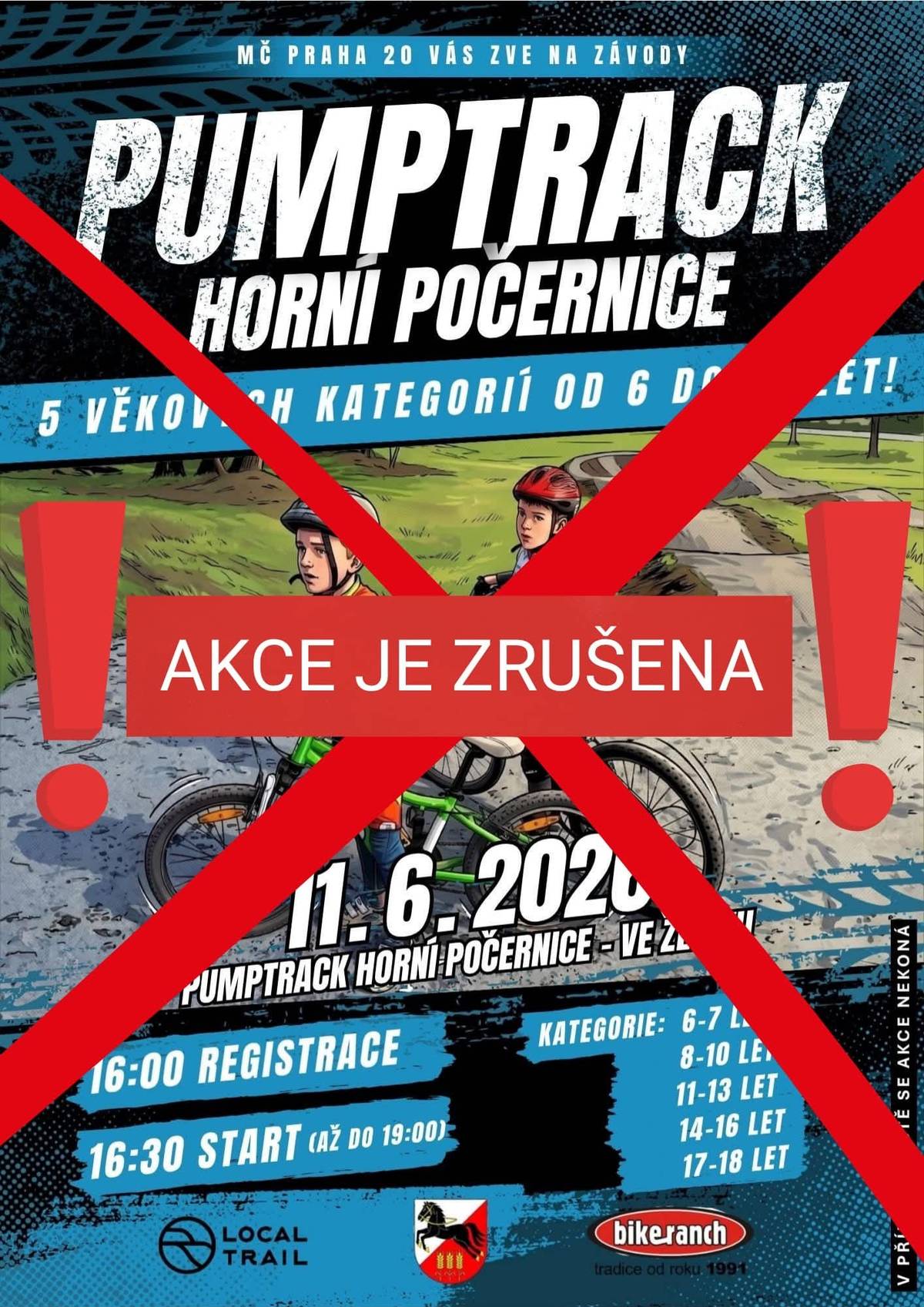 Vzhledem k nepříznivému počasí a nedávné opravě dráhy a aplikaci nového povrchu z drceného vápence, který je v současnosti vlivem deštivého počasí značně provlhlý a měkký, nám firma nedoporučuje aby se zde konaly závody na kolech. Povrch musí vyschnout na slunci do úplného vytvrdnutí. Pokud by se teď dráha intenzivně využila, tak by mohlo dojít k většímu poškození. Akce se tedy odkládá na září a o novém termínu vás budeme včas informovat.