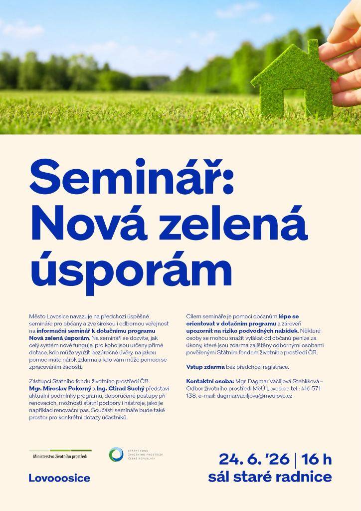 info k nové dotaci pro veřejnost