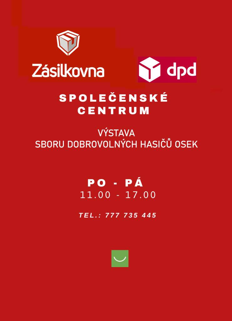 Z organizačních důvodů otevírá Společenské centrum Osek v 11.00. Děkujeme za pochopení.