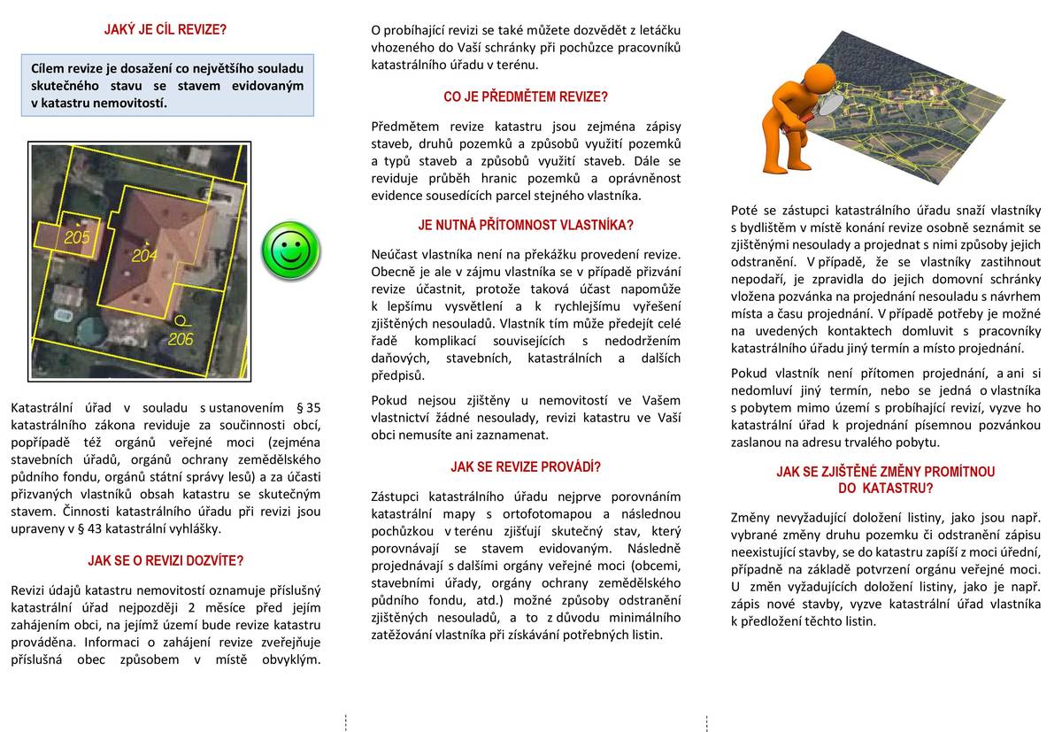 V souvislosti s prováděním revize katastru nemovitostí v katastrálním území Hlučín obce Hlučín, která byla zahájena dne  1. 2. 2025, Vám dáváme na vědomí, že se dne 18. června 2026 v čase od 8 do 11 a od 12 do 16 hodin bude konat v Komunitním centru na ul. 1. máje č. p. 866/7,  za účasti zaměstnanců Katastrálního úřadu pro Moravskoslezský kraj, Katastrálního pracoviště Opava, projednání nesouladů s vlastníky dotčených nemovitostí. Nesoulady spočívají v rozdílech mezi údaji evidovanými v katastru nemovitostí a skutečným stavem v terénu. 📋🏡  #Hlucin #KatastrNemovitosti #RevizeKatastru #Nemovitosti #KatastralniUrad #Opava #KomunitniCentrum #DuleziteInformace #VlastniciNemovitosti #MestoHlucin #UredniSdeleni #Hlucinsko #MoravskoslezskyKraj