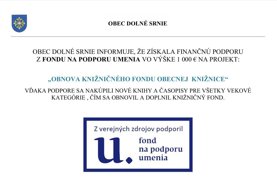 Obnova knižničného fondu obecnej knižnice