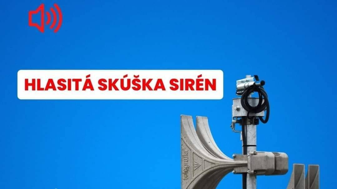 Vážení občania,   oznamujeme Vám, že v piatok 12. júna 2026 o 12:00 hod. bude v zmysle zákona č. 42/1994 Z. z. o civilnej ochrane obyvateľstva vykonané pravidelné preskúšanie varovnej siete elektromotorických sirén na území SR - hlasitá skúška sirény - 2 min. stálym tónom.     OcÚ Turany n/O