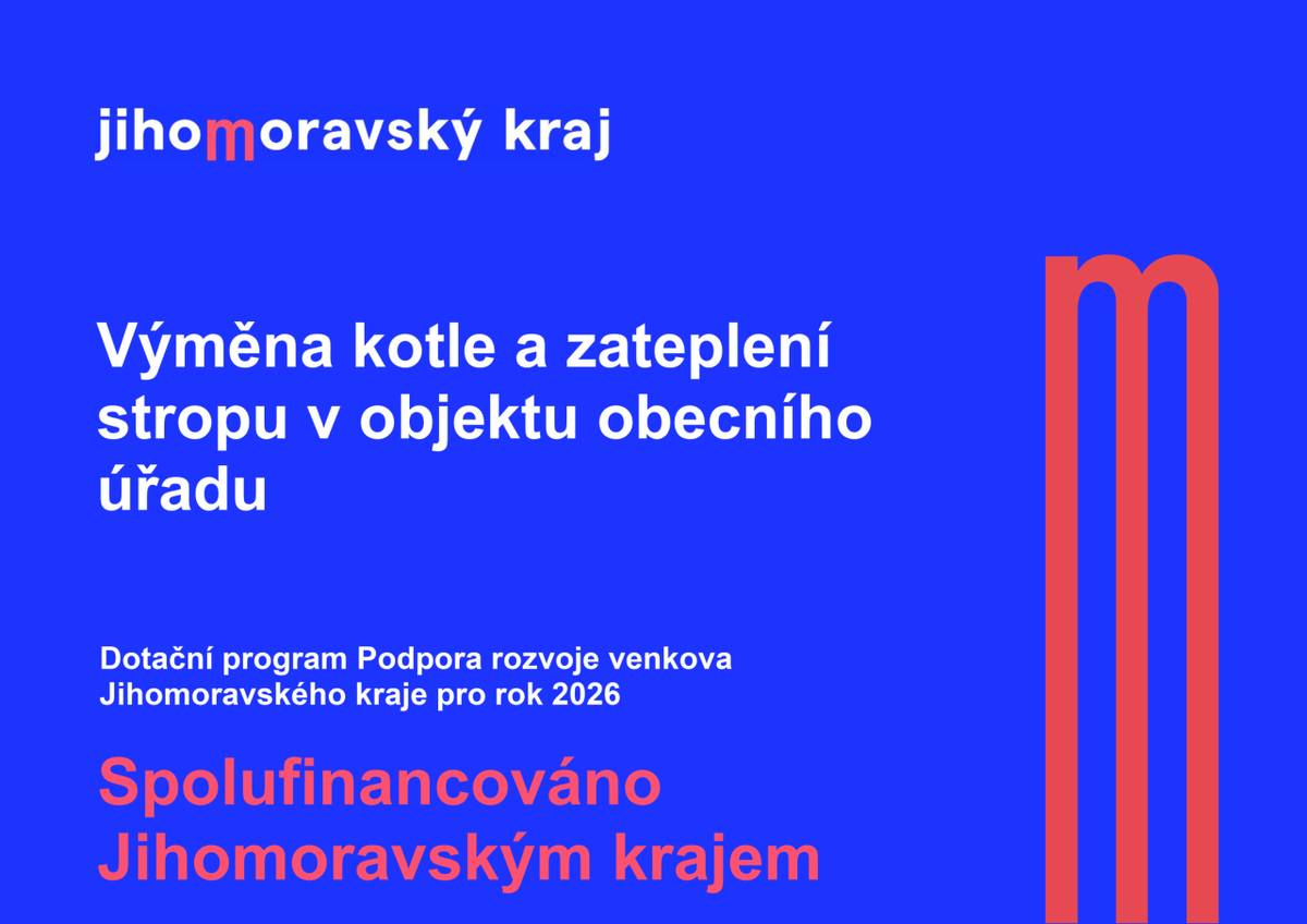 Dotační program Podpora rozvoje venkova   Jihomoravského kraje pro rok 2026.    Spolufinancováno   Jihomoravským krajem
