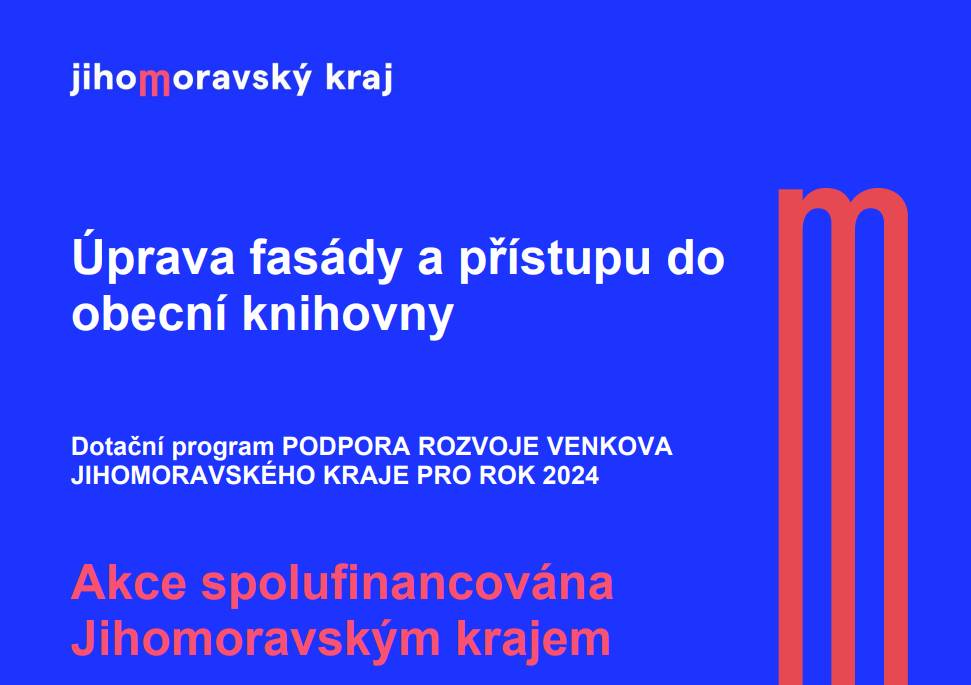 Úprava fasády a přístupu do obecní knihovny