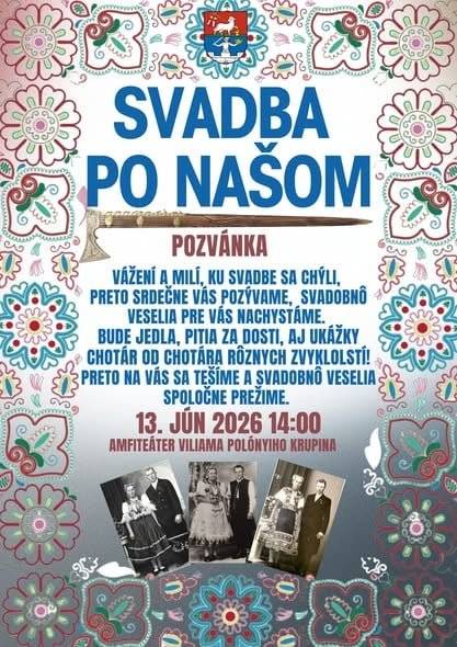 v podaní  členov JD Senohrad, dnes 13.6.2026  o 14:00 - Amfiteáter V.Polónyiho v Krupine