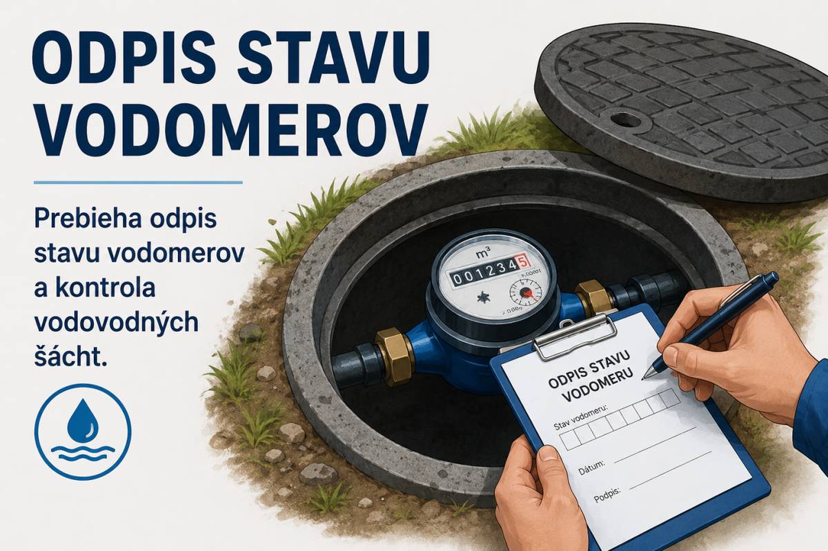 Odpis stavu vodomerov a kontrola vodovodnej šachty