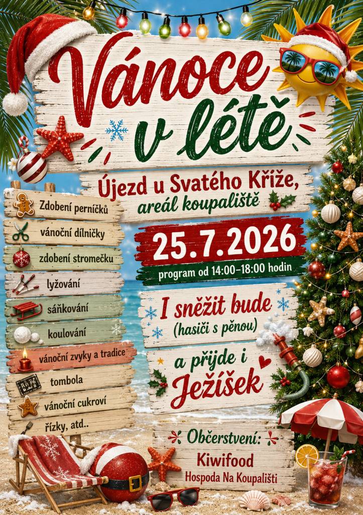Ve sportovním areálu se uskuteční Vánoce v létě