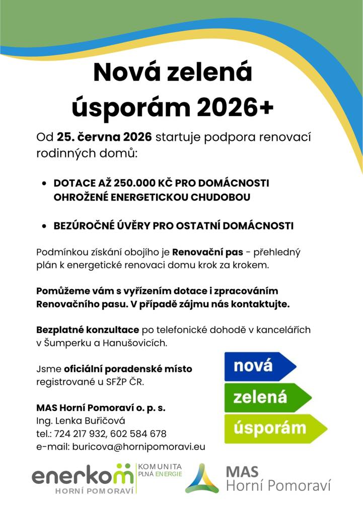 Chystáte rekonstrukci domu? Od 25. června startuje program Nová zelená úsporám 2026+.