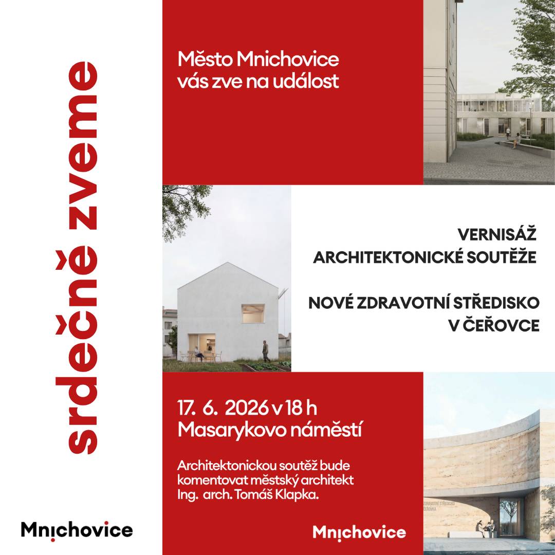 17. 6. 2026 v 18 h Masarykovo náměstí Architektonickou soutěž bude komentovat městský architekt Ing. arch. Tomáš Klapka.