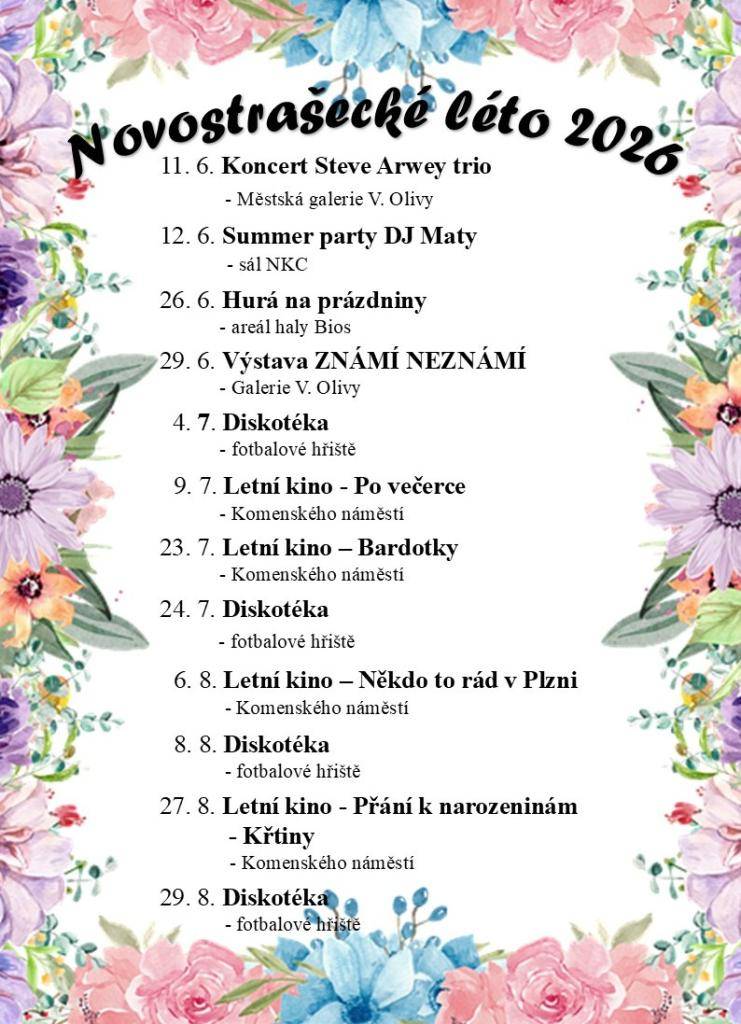 Program na celé léto.
