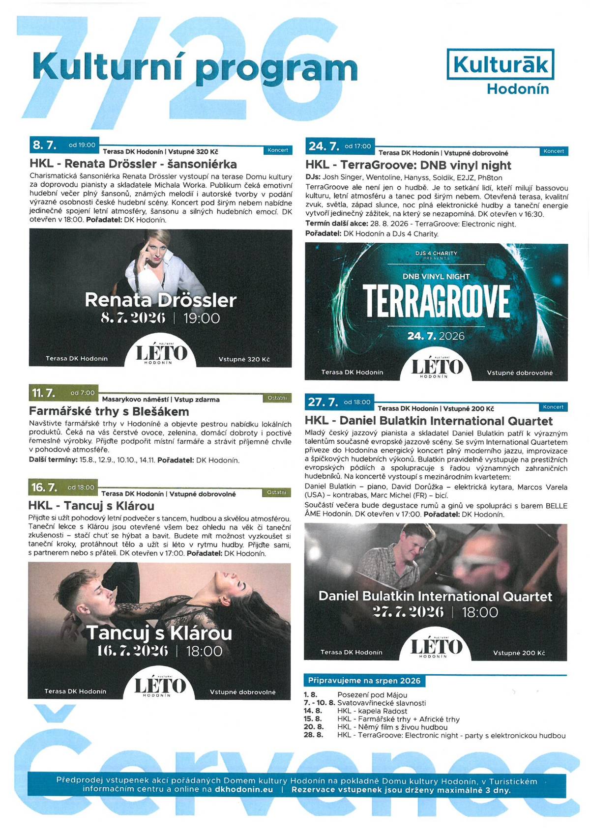 Kulturní program červenec/2026