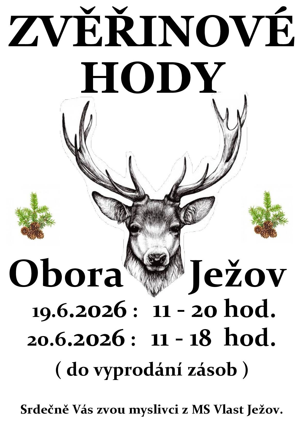 Pozvánka - Obora Ježov
