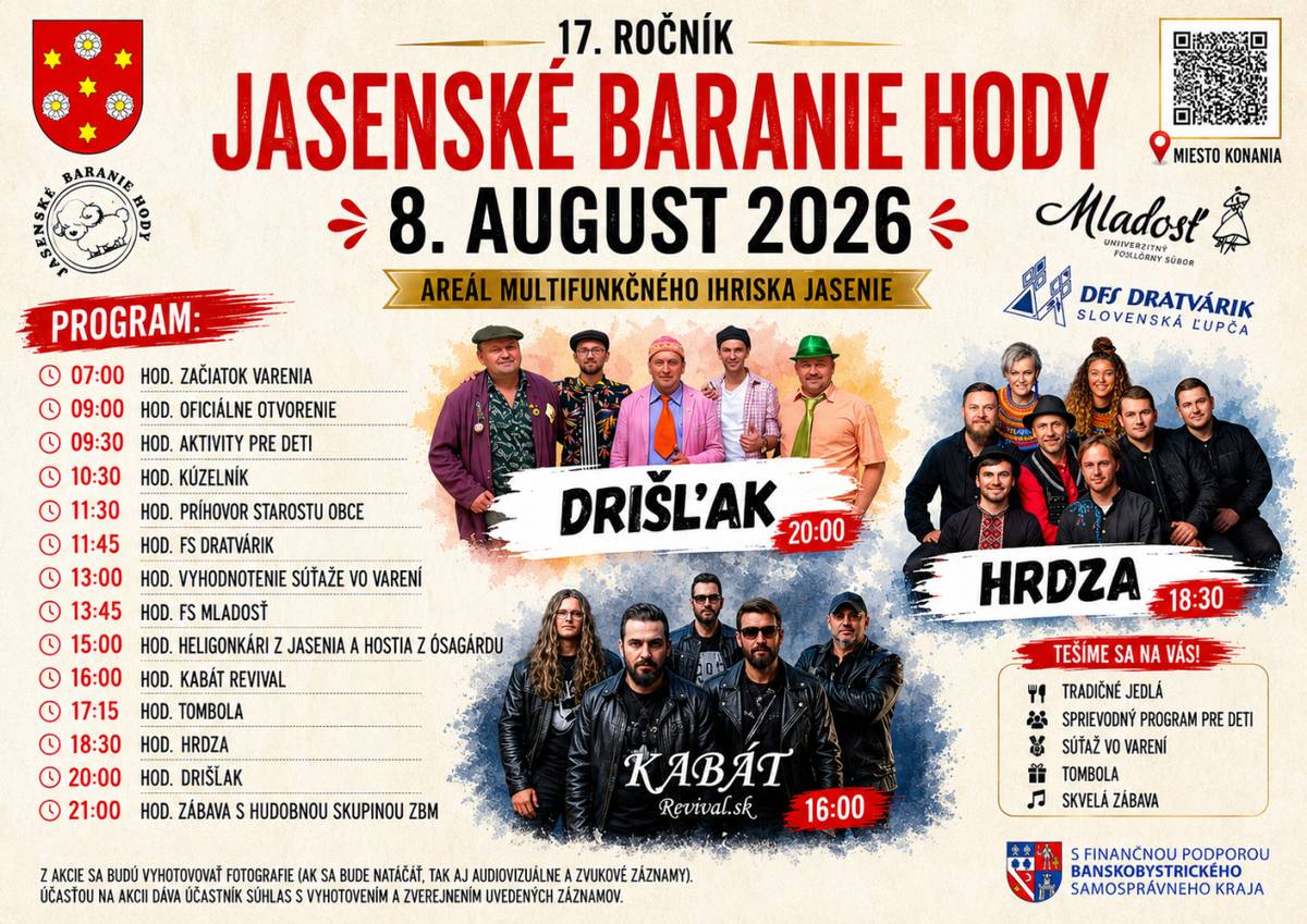 Tento rok sa stretneme už na 17. ročníku tohto obľúbeného podujatia, ktoré každoročne spája ľudí, tradície, dobrú náladu a nezabudnuteľnú atmosféru.