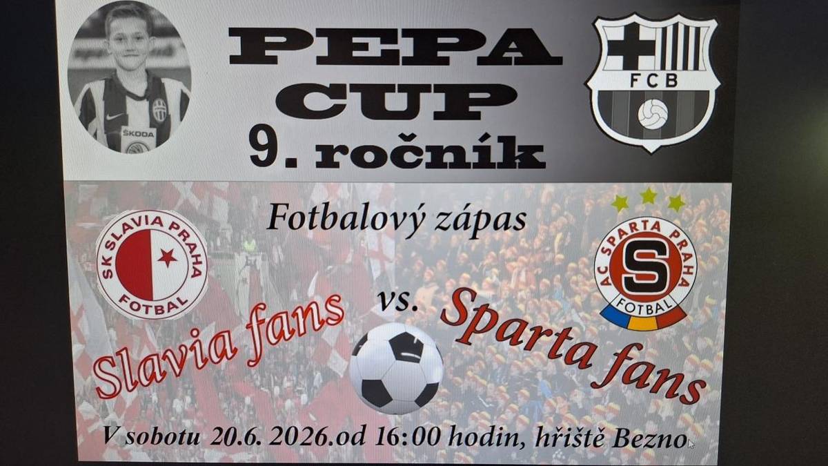 PEPA CUP 9. ročník - sobota 20. června od 16:00 fotbalové hřiště v Bezně.