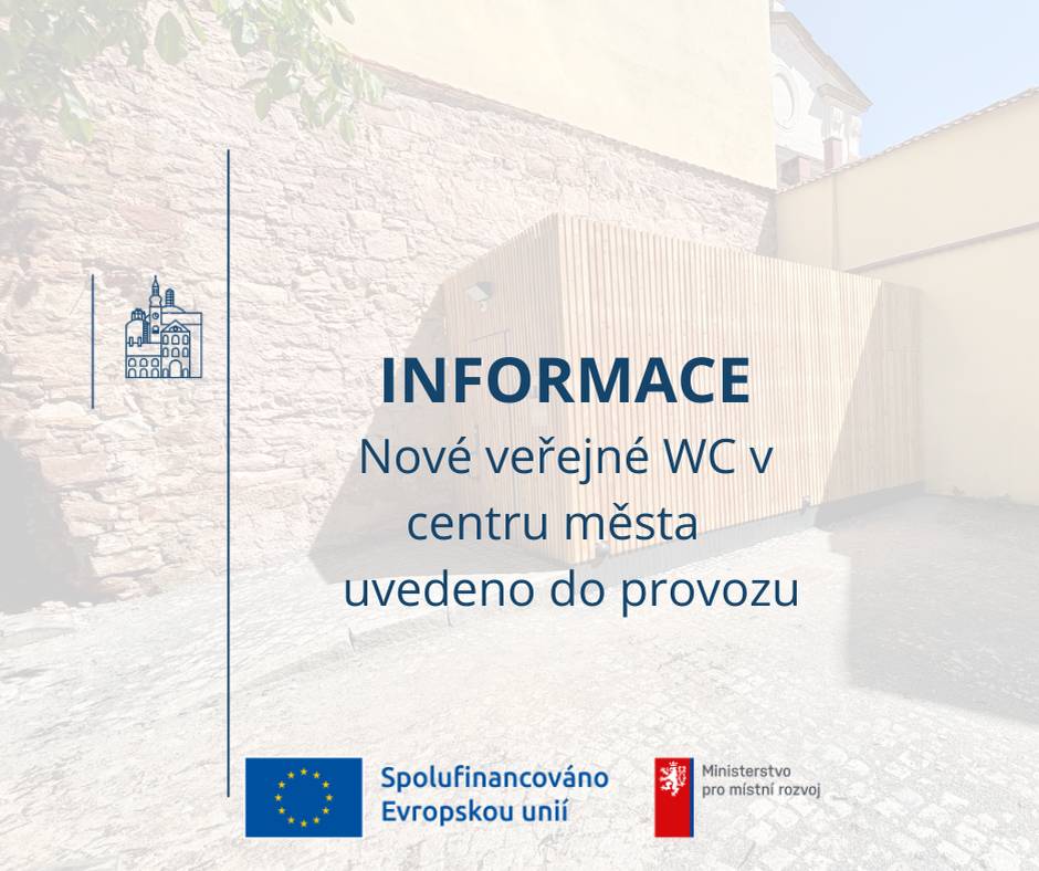 Město Moravská Třebová úspěšně dokončilo realizaci komplexního projektu zaměřeného na zkvalitnění veřejného prostoru, zefektivnění navigace a podporu cestovního ruchu. Projekt byl realizován za finanční spoluúčasti Evropské unie a Ministerstva pro místní rozvoj ČR, díky získané dotaci ve výši 2,9 mil. Kč, která pokryje 60% celkových nákladů.  V ulicích města tak již stabilně slouží nové směrové rozcestníky pro pěší a 6 moderních velkoformátových info tabulí s mapami a přehledem památek, které vizuálně ladí s identitou města. Orientační síť doplňují také nové city light vitríny pro informování o kulturních akcích.  Poslední chybějící článek, moderní bezbariérové veřejné toalety, byly právě dnes uvedeny do ostrého provozu pro veřejnost.  Nový bezbariérový modul se nachází kousek od náměstí v ulici Stará.  Z důvodu bezpečnosti a ochrany před vandaly je objekt pod neustálým zabezpečením.   Provozní doba: NONSTOP (24/7)   Cena za vstup: 20 Kč (platba je možná výhradně bezhotovostně)   Jednoduchý postup při vstupu:   Stiskněte tlačítko „Platba kartou“, čímž aktivujete platební terminál.   Přiložte svou kartu nebo chytré zařízení k terminálu, kde svítí částka 20 Kč.   Jakmile platba proběhne a zazní zvukový signál (bzučák), dveře se odblokují a vy můžete vstoupit.   O bezproblémový chod, pravidelný úklid a technické zázemí se budou starat Technické služby Moravská Třebová s.r.o. Více informací Nové veřejné toalety uvedeny do provozu - Moravská Třebová