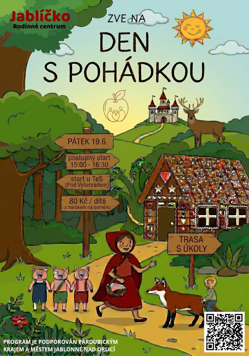 Rodinné centrum Jablíčko zve v pátek 19. června na zábavnou trasu s úkoly.